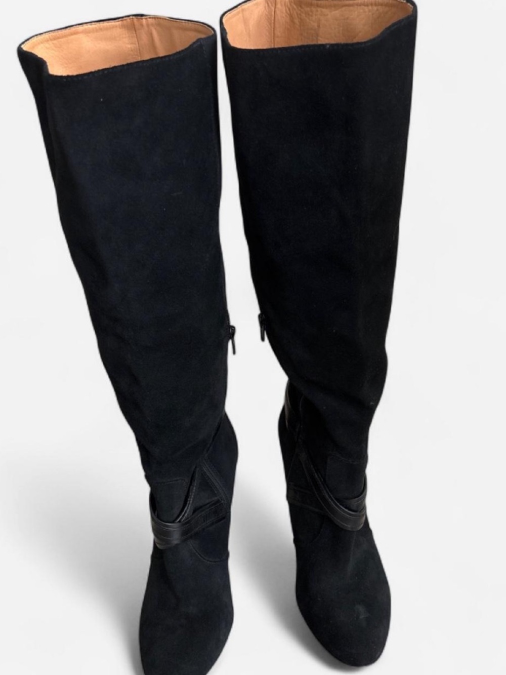 COACH Ash Women's Black Suede Knee High boots Size 10B